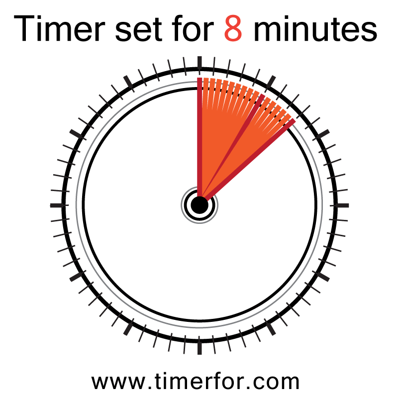 8 seconds 8 minute timer